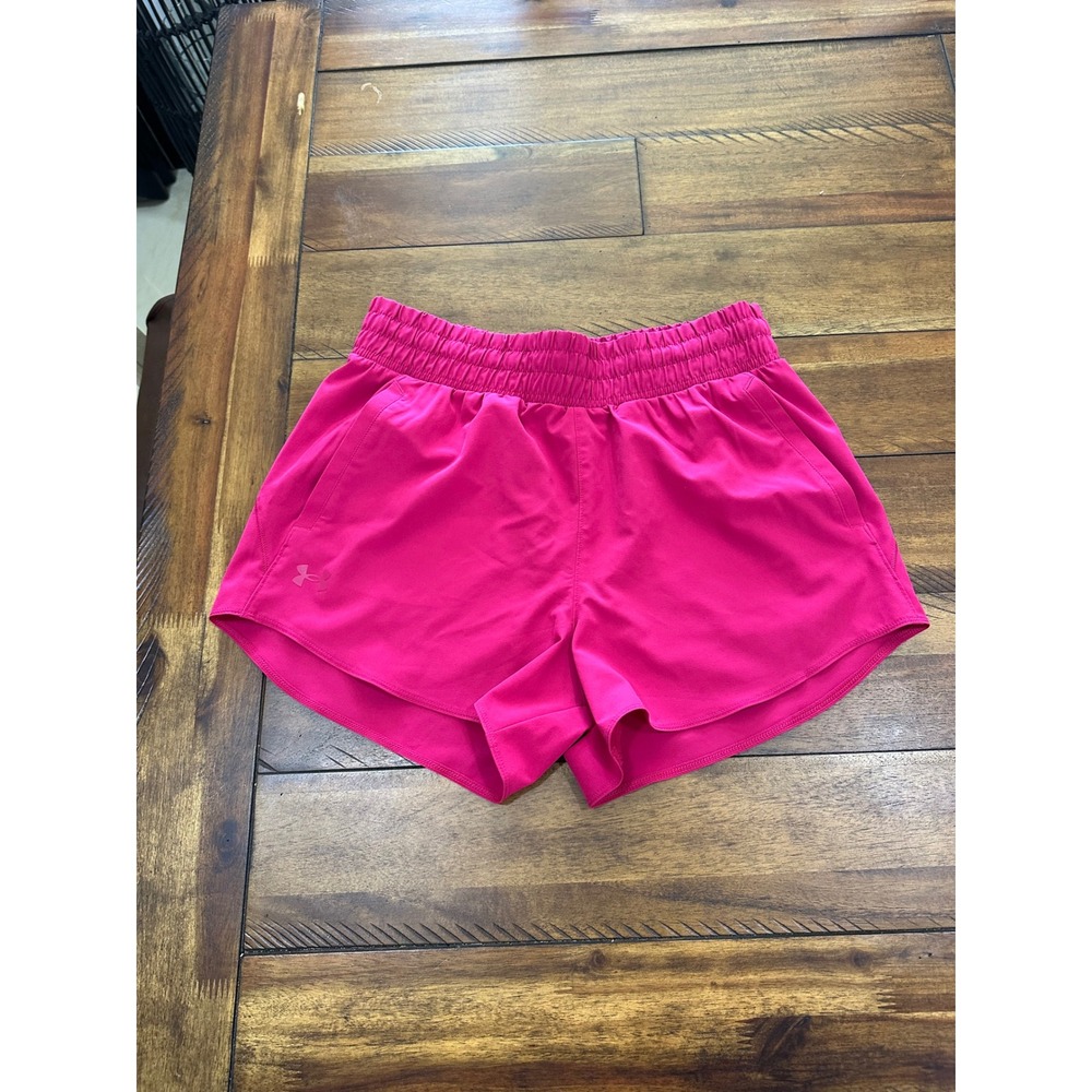 Under Armour Fly-By 2.0 Shorts Women Medium Pink Excellent Athletic Running
